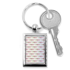 Wine Glass Pattern Key Chain (rectangle) by anzea