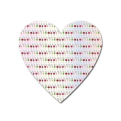 Wine Glass Pattern Heart Magnet by anzea