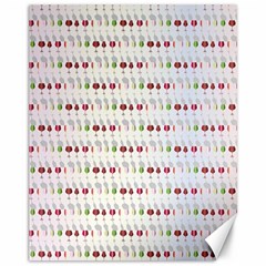 Wine Glass Pattern Canvas 11  X 14  by anzea