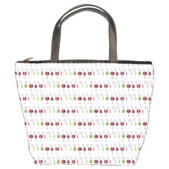 Wine Glass Pattern Bucket Bag by anzea