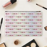 Wine Glass Pattern Cosmetic Bag (Large) Back