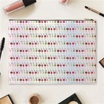 Wine Glass Pattern Cosmetic Bag (XL) Back