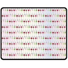 Wine Glass Pattern Fleece Blanket (medium) by anzea