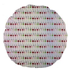 Wine Glass Pattern Large 18  Premium Round Cushions