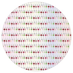 Wine Glass Pattern Round Trivet