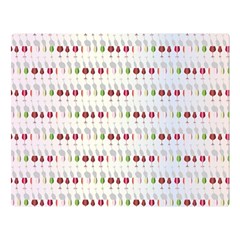 Wine Glass Pattern Premium Plush Fleece Blanket (large)