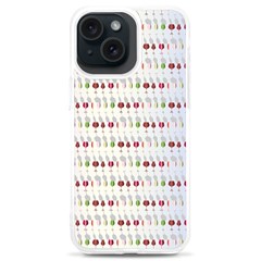 Wine Glass Pattern Iphone 15 Plus Tpu Uv Print Case