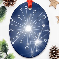 Network Technology Connection Ornament (oval)