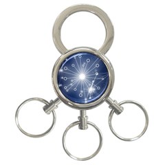 Network Technology Connection 3-ring Key Chain by anzea