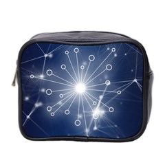 Network Technology Connection Mini Toiletries Bag (two Sides) by anzea