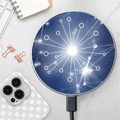 Network Technology Connection Wireless Fast Charger(white) by anzea