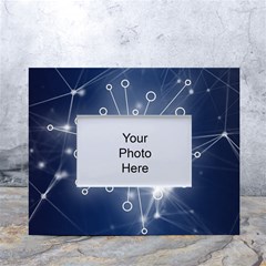 Network Technology Connection White Tabletop Photo Frame 4 x6  by anzea