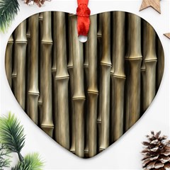 Bamboo Grass Ornament (heart)