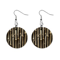 Bamboo Grass Mini Button Earrings by anzea