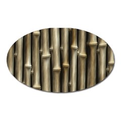 Bamboo Grass Oval Magnet