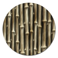 Bamboo Grass Magnet 5  (round)