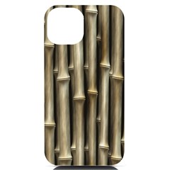 Bamboo Grass Iphone 14 Black Uv Print Case by anzea