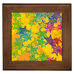 Star Homepage Abstract Framed Tile by anzea