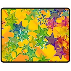 Star Homepage Abstract Two Sides Fleece Blanket (medium) by anzea