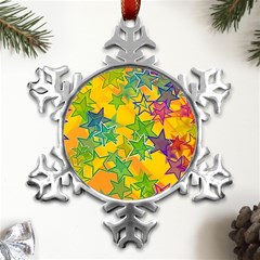 Star Homepage Abstract Metal Small Snowflake Ornament