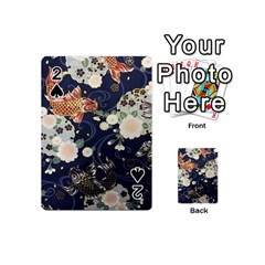 Japanese Wave Koi Illustration Pattern Playing Cards 54 Designs (mini)