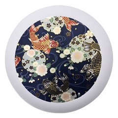 Japanese Wave Koi Illustration Pattern Dento Box With Mirror by Ndabl3x