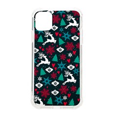 Holiday Season Pattern December Happy Holidays Merry Christmas Winter Family Festive New Year Iphone 11 Tpu Uv Print Case by Maspions