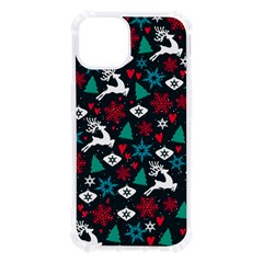 Holiday Season Pattern December Happy Holidays Merry Christmas Winter Family Festive New Year Iphone 13 Tpu Uv Print Case by Maspions