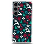 Holiday Season Pattern December Happy Holidays Merry Christmas Winter Family Festive New Year Samsung Galaxy S24 6.2 Inch TPU UV Case Front