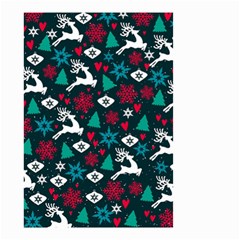 Holiday Season Pattern December Happy Holidays Merry Christmas Winter Family Festive New Year Small Garden Flag (two Sides) by Maspions