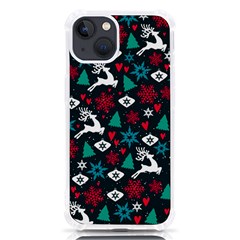 Holiday Season Pattern December Happy Holidays Merry Christmas Winter Family Festive New Year Iphone 13 Tpu Uv Print Case by Maspions