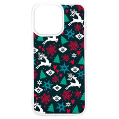 Holiday Season Pattern December Happy Holidays Merry Christmas Winter Family Festive New Year Iphone 15 Pro Max Tpu Uv Print Case by Maspions