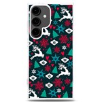 Holiday Season Pattern December Happy Holidays Merry Christmas Winter Family Festive New Year Samsung Galaxy S24 Plus 6.7 Inch TPU UV Case Front