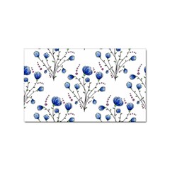 Flowers Seamless Pattern Victorian Sticker Rectangular (100 Pack)