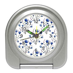 Flowers Seamless Pattern Victorian Travel Alarm Clock