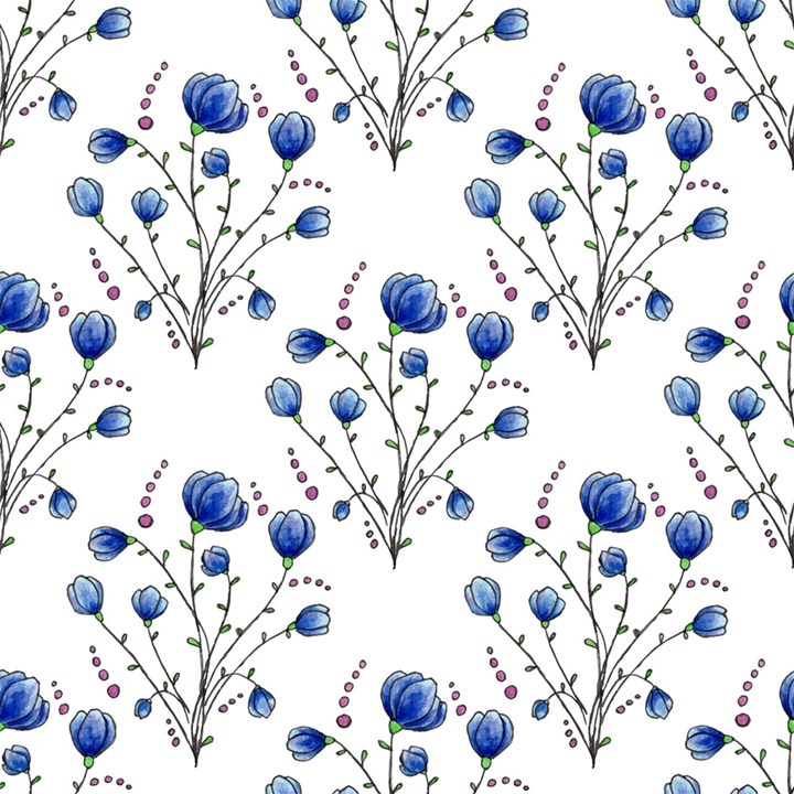 Flowers Seamless Pattern Victorian Play Mat (Square)