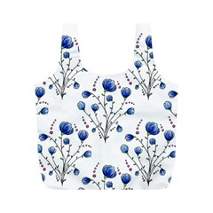 Flowers Seamless Pattern Victorian Full Print Recycle Bag (m) by Maspions