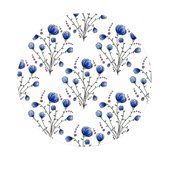 Flowers Seamless Pattern Victorian Mini Round Pill Box