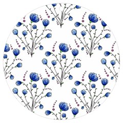 Flowers Seamless Pattern Victorian Uv Print Acrylic Ornament Round by Maspions