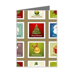 Christmas Stamp Pattern Mini Greeting Card