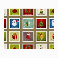 Christmas Stamp Pattern Small Glasses Cloth