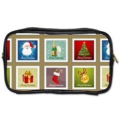 Christmas Stamp Pattern Toiletries Bag (One Side)