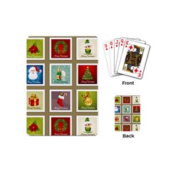 Christmas Stamp Pattern Playing Cards Single Design (Mini)