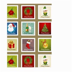 Christmas Stamp Pattern Large Garden Flag (Two Sides)