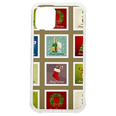 Christmas Stamp Pattern Iphone 12 Mini Tpu Uv Print Case	 by Maspions