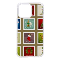 Christmas Stamp Pattern Iphone 14 Pro Max Tpu Uv Print Case