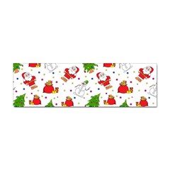 Christmas Pattern  Trees Santa Sticker Bumper (10 Pack) by Maspions