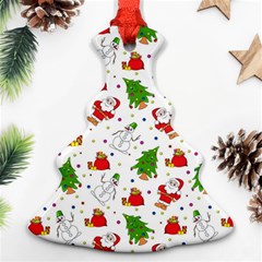 Christmas Pattern  Trees Santa Ornament (christmas Tree) 