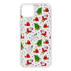 Christmas Pattern  Trees Santa Iphone 14 Plus Tpu Uv Print Case by Maspions