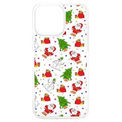 Christmas Pattern  Trees Santa Iphone 15 Pro Max Tpu Uv Print Case by Maspions